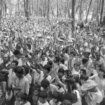 Sons of the founders of the Movement of Landless Rural Workers celebrate and take the struggle of parents - Occupation of Annoni in October 1985 - Photo: Daniel Andrade