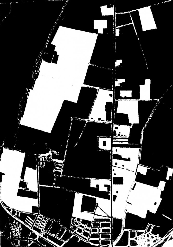 The distribution of gardens in the urban fabric of Shubrā in 1896 (source: Arnaud 2002)