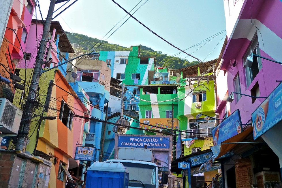 Colorful Houses Painted by the Favela Painting Project in Santa Marta (Source: NY Post)