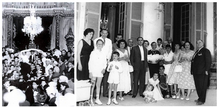 The Jews of al-Zahir Pictured left is a wedding at Neve Shalom, Tūr Sīna Square Source. On the right is a Jewish family at Etz-Haïm, 3 Qantarit Ghamra Street. Source 