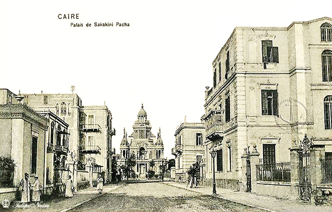 Al-Zāhir, 1908, with Sakākīnī Palace in the center. Source
